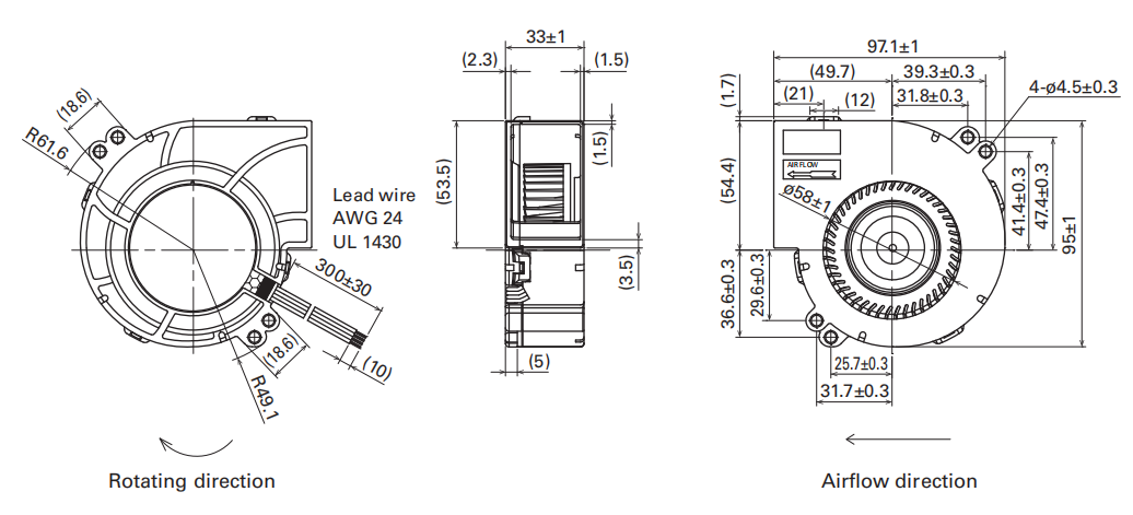 山洋鼓風(fēng)機(jī)9W1BM12P2H001產(chǎn)品尺寸圖 山洋鼓風(fēng)機(jī)9W1BM12P2H001產(chǎn)品尺寸圖
