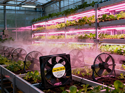 植物工廠通風(fēng)的重要性-山洋SanAce工業(yè)散熱風(fēng)扇