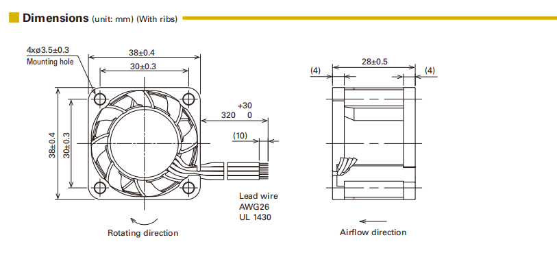 山洋 San Ace 9HVA0312P3K001 38x38x28mm DC12V 軸流散熱風扇 | 高轉(zhuǎn)速低噪音工業(yè)風扇03